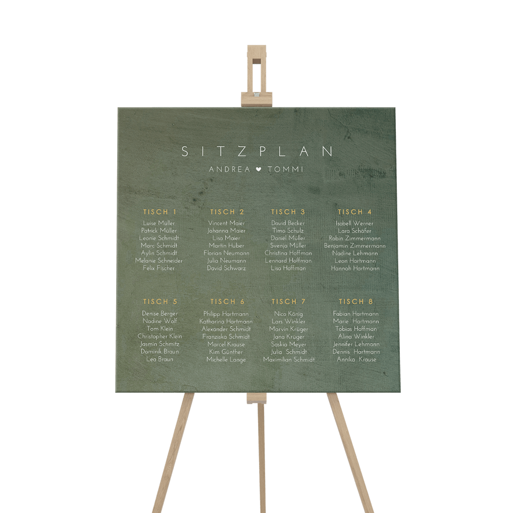 Sitzplan Schild mit elegantem Hintergrund