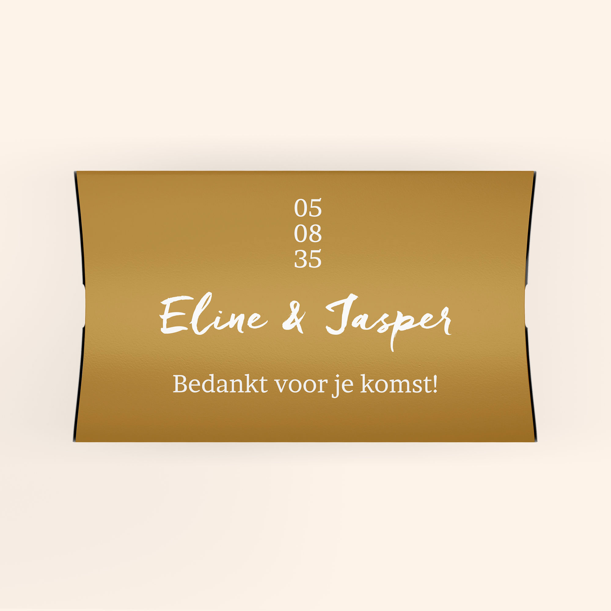 Gondeldoosje bedankje minimalistisch