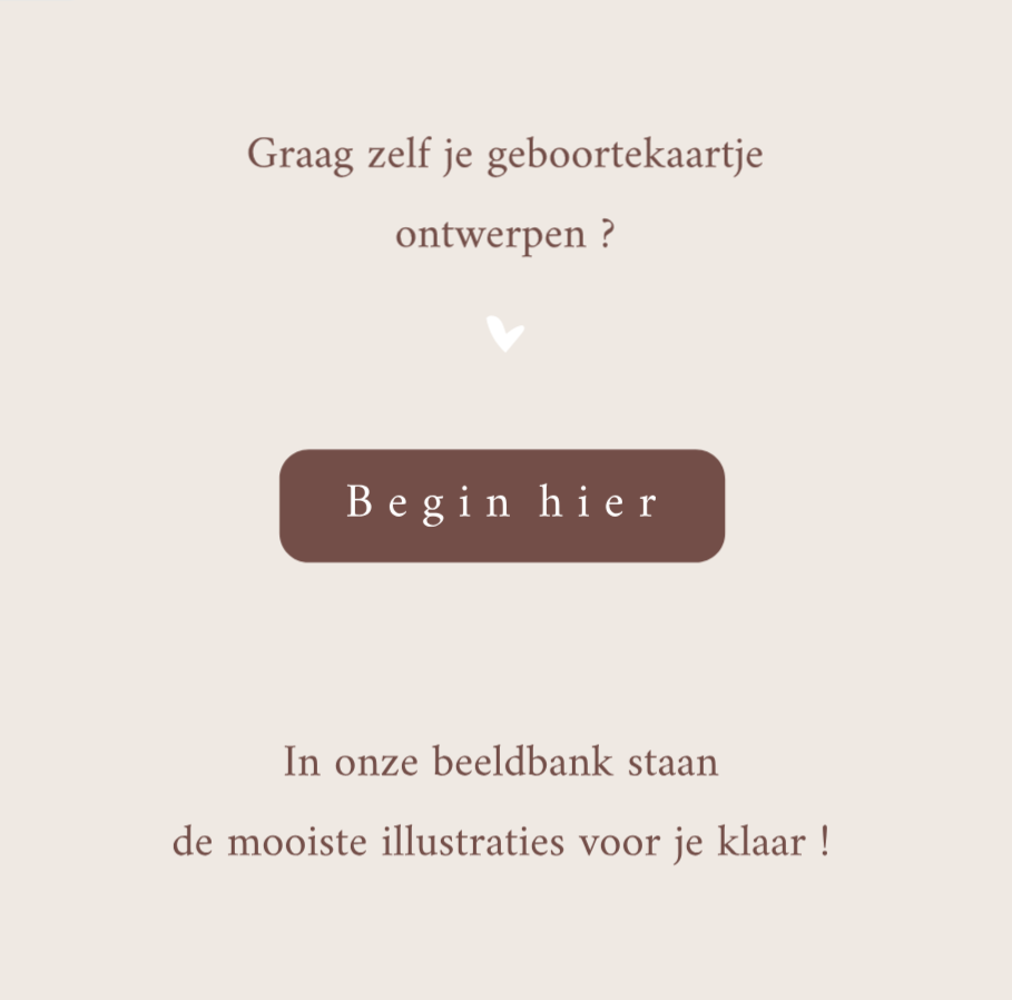 Zelf geboortekaartje maken jongen