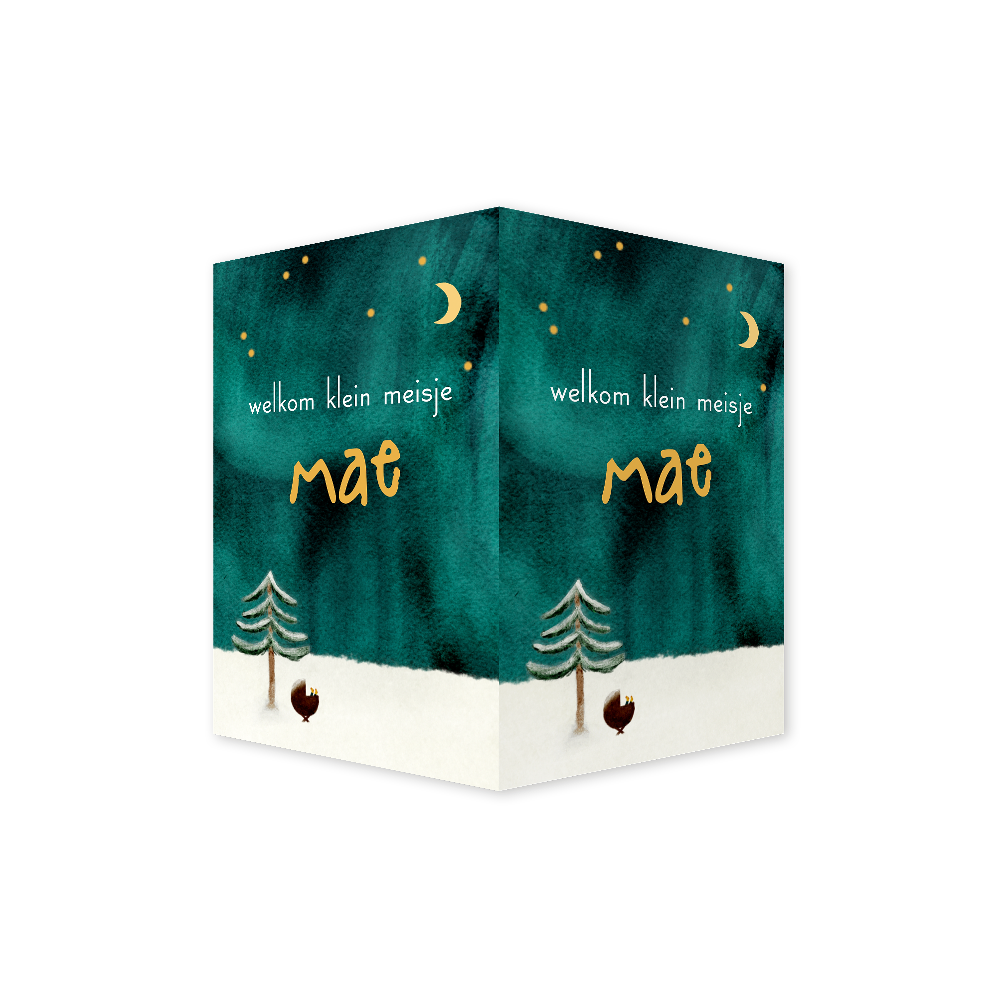 Raambord noorderlicht wiegje sneeuw