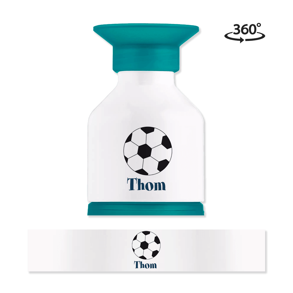 Dopper drinkfles met voetbal en naam