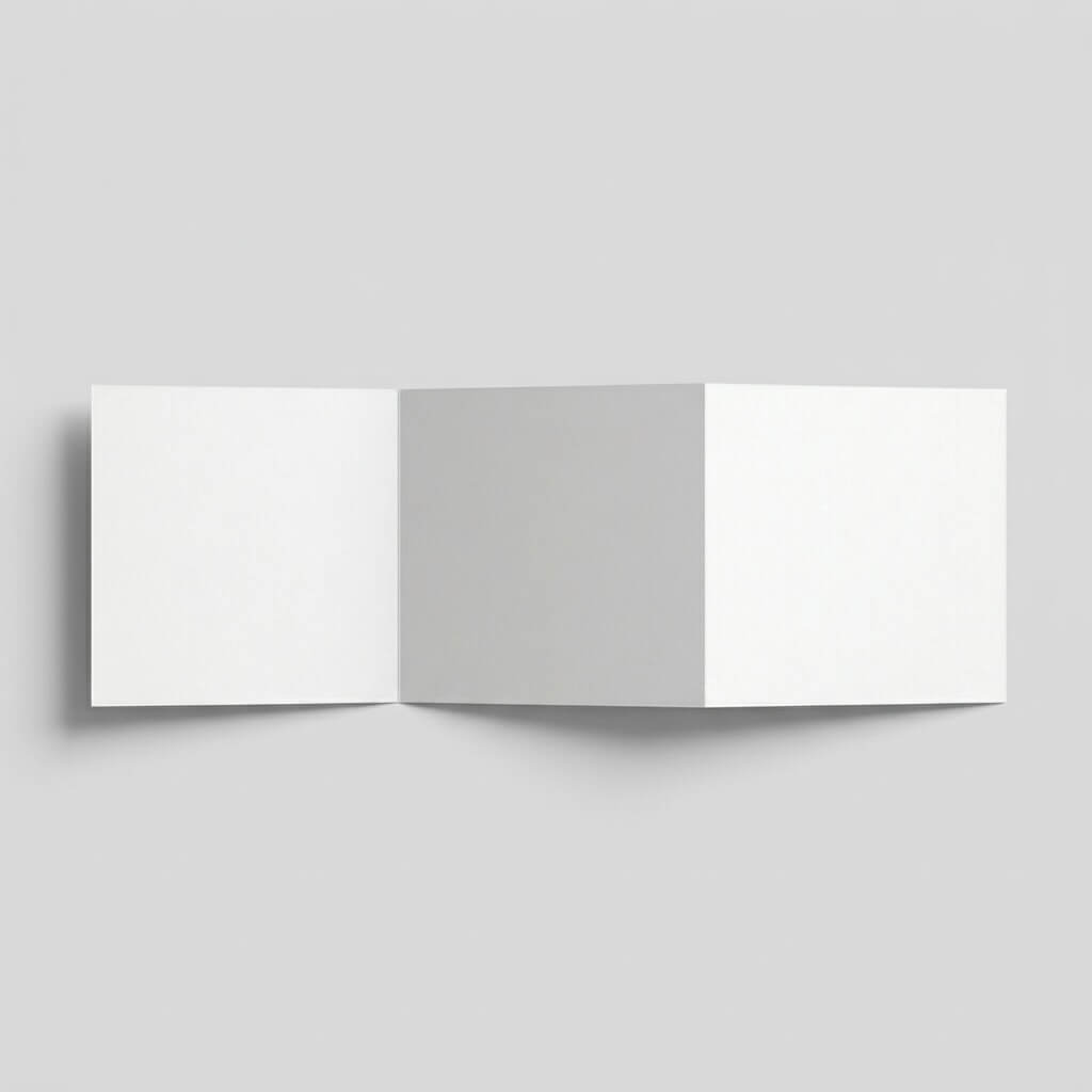 Zigzag drieluik geboortekaartje zelf ontwerpen