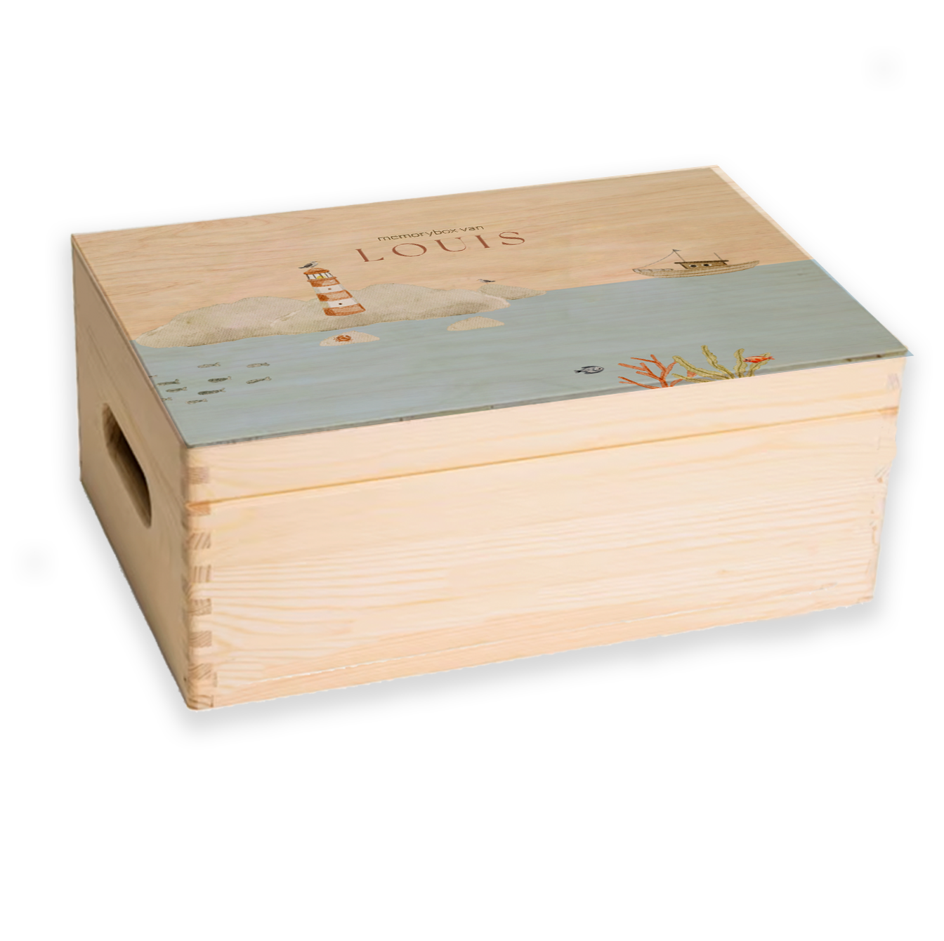 memorybox waterdieren illustratie zomer