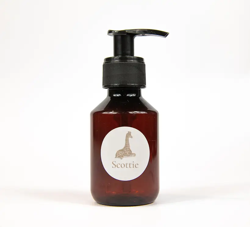 Schattige unisex naamsticker met giraffe - per 25 stuks