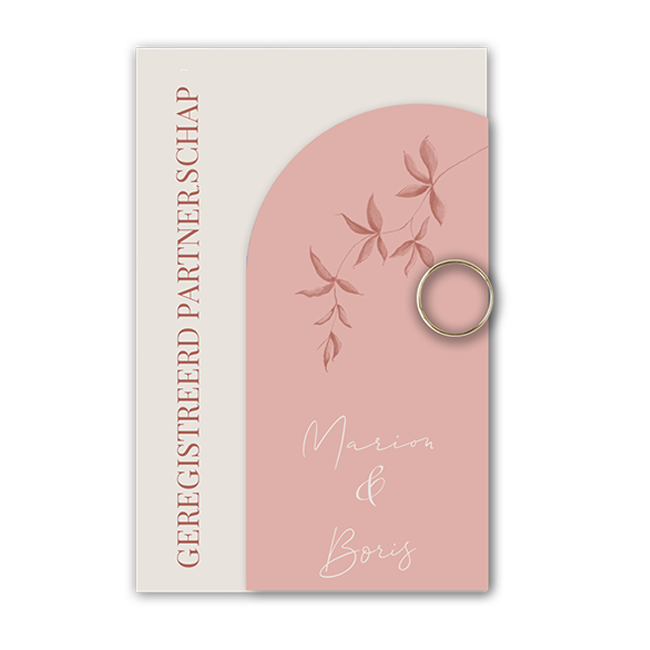 2 delige uitnodiging geregistreerd partnerschap