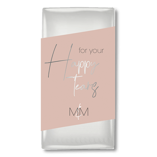 for your happy tears zakdoekjes omslag sticker