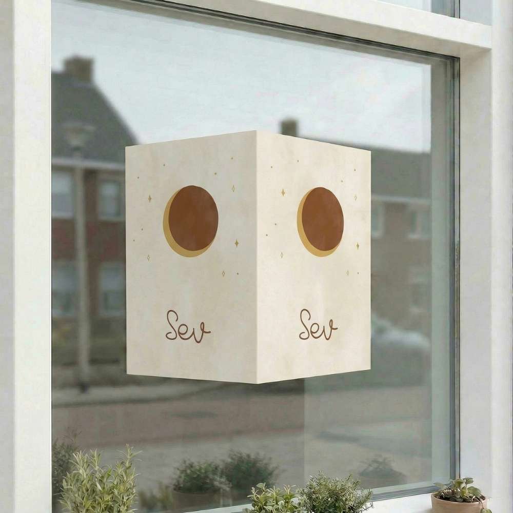 Geboortebord 40x60 maan sterren