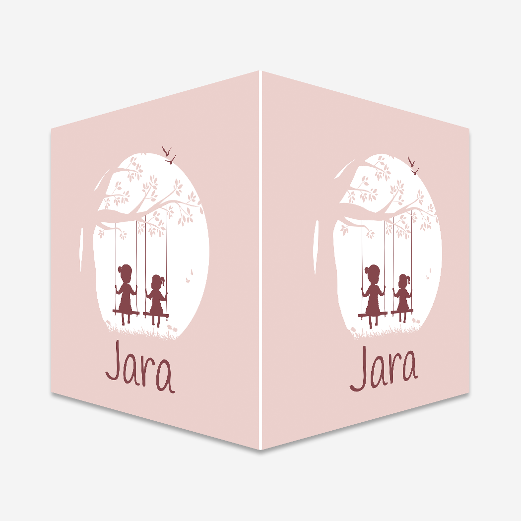 Raambord Boom Schommelen Zusjes Silhouet