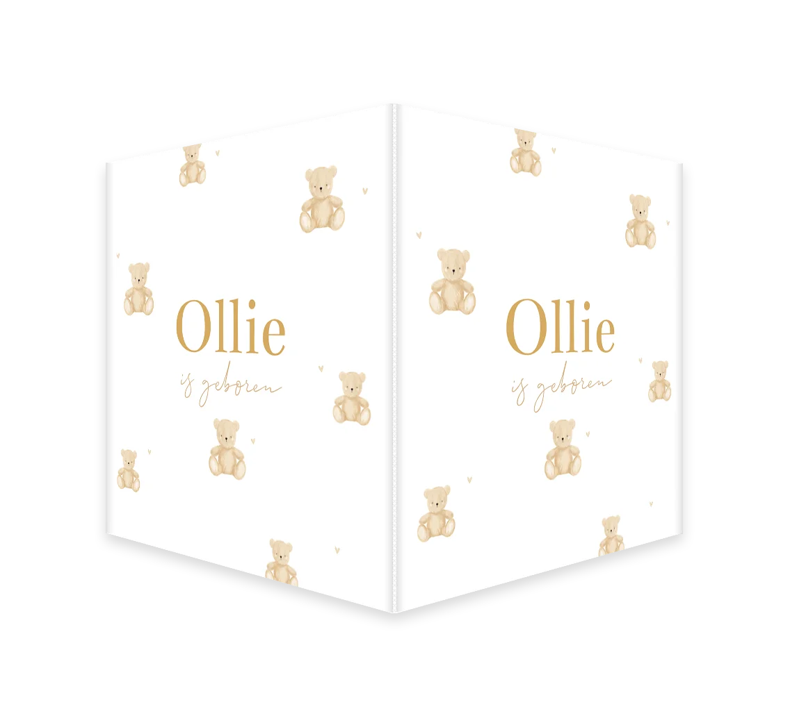 Raambord lief met teddybeertjes