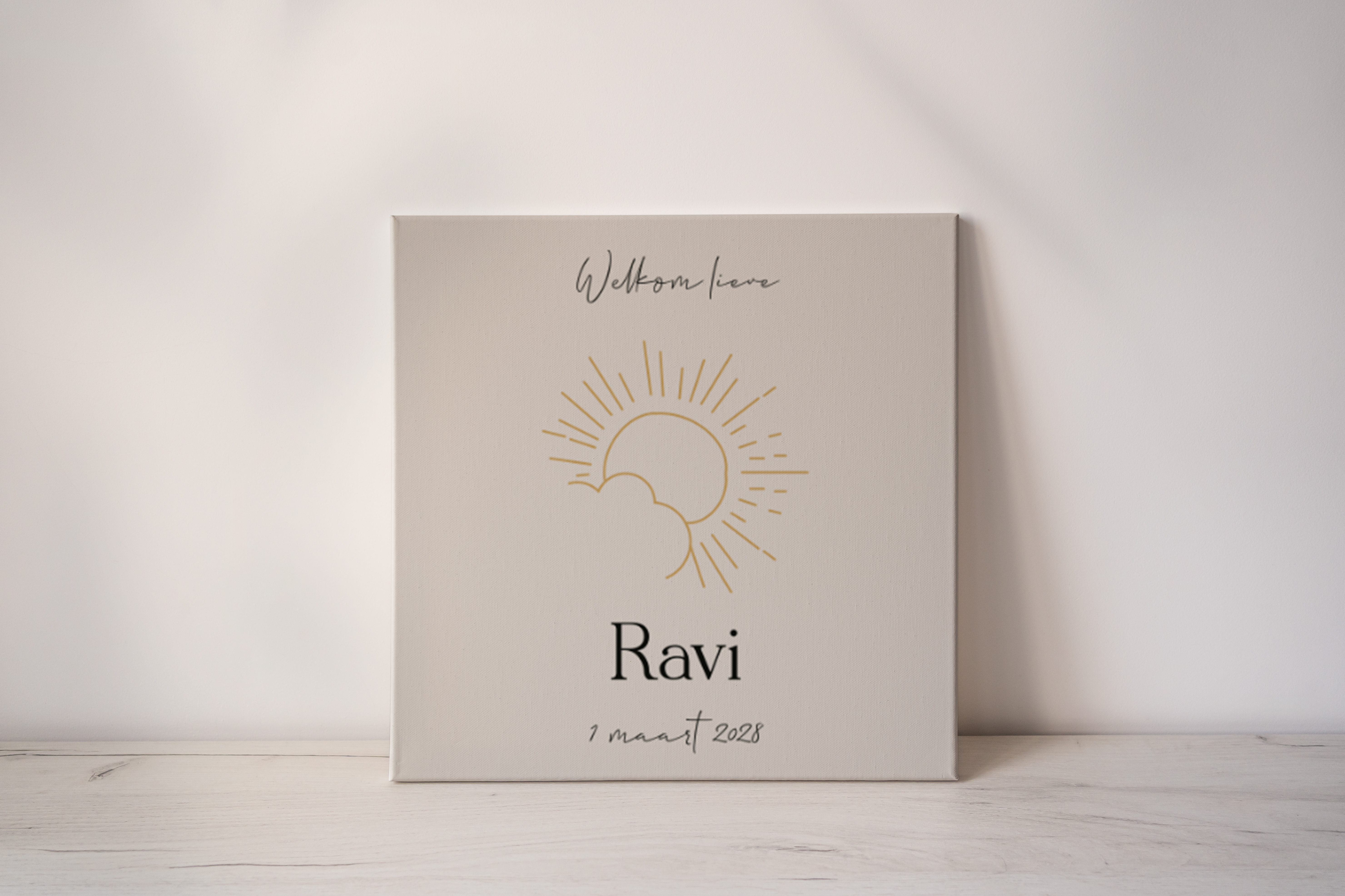 Tegeltje zonnestralen