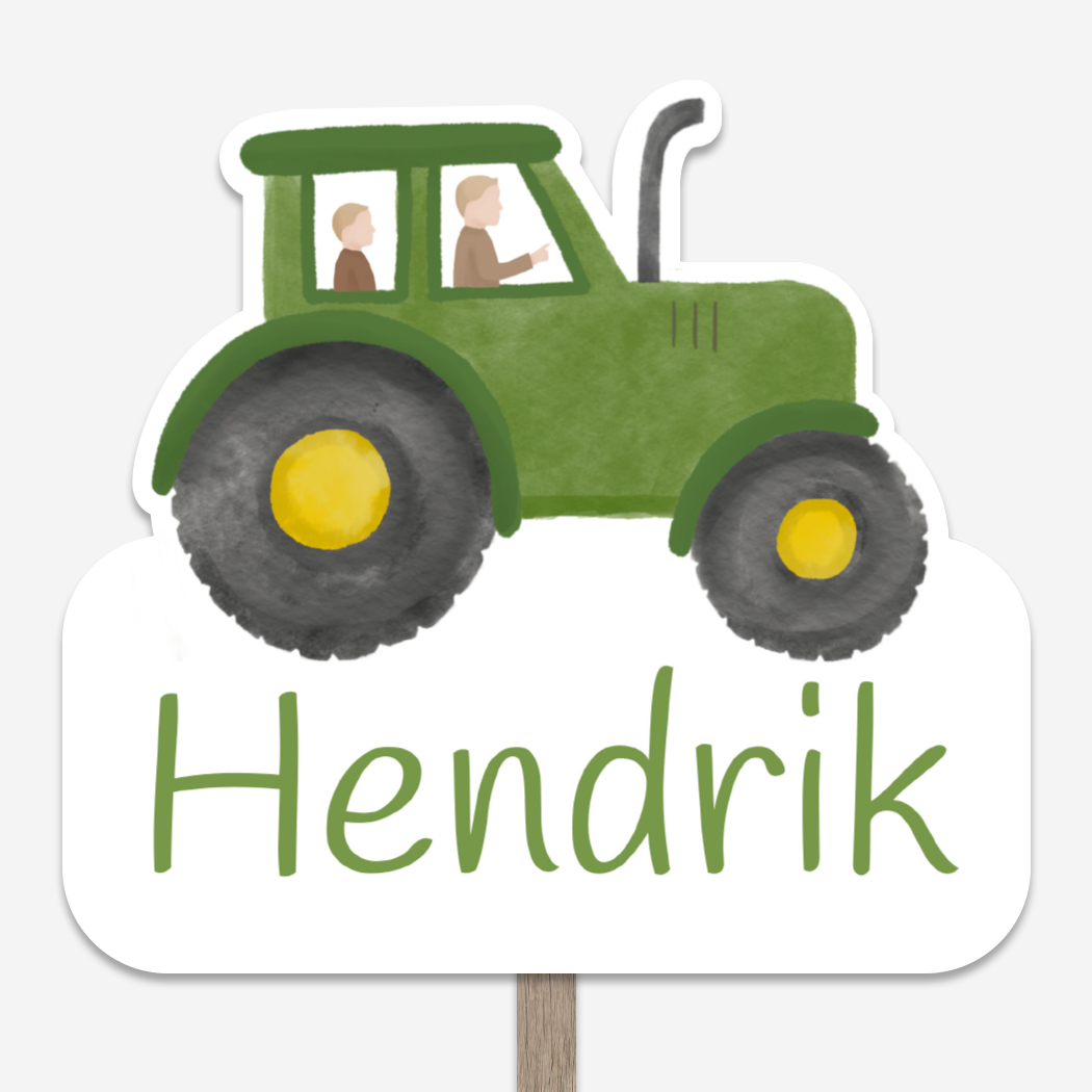Geboortebord Jongen Boerderij Trekker John Deere
