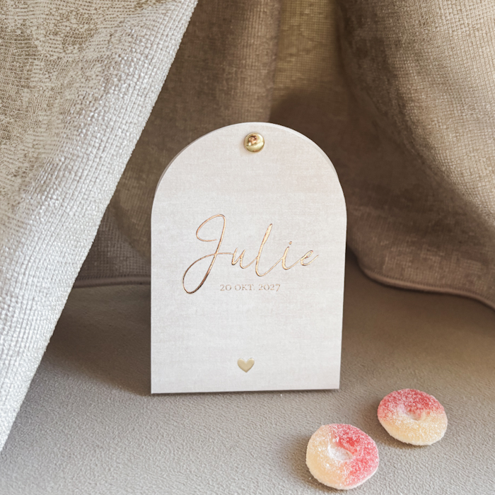 Tentkaart linnenlook