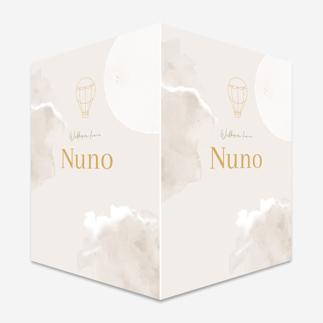 Raambord Luchtballon Wolkjes Trendy