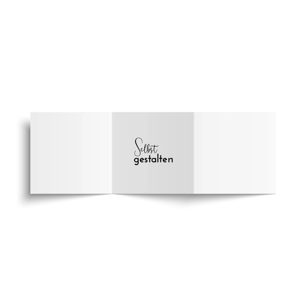 Zick-Zack Karte Selbst Gestalten quadratisch