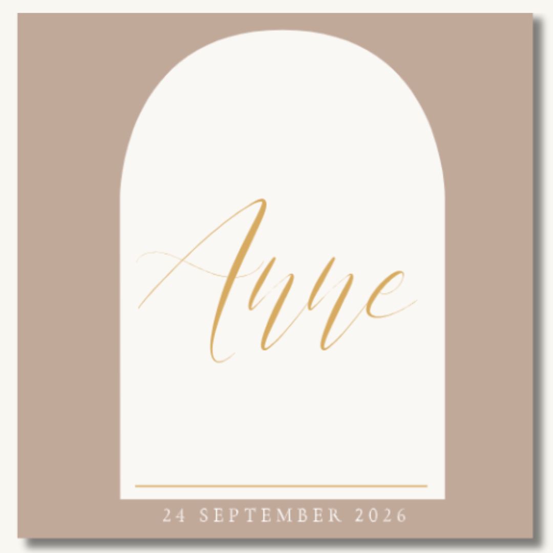 Kraambezoekboek boogvorm