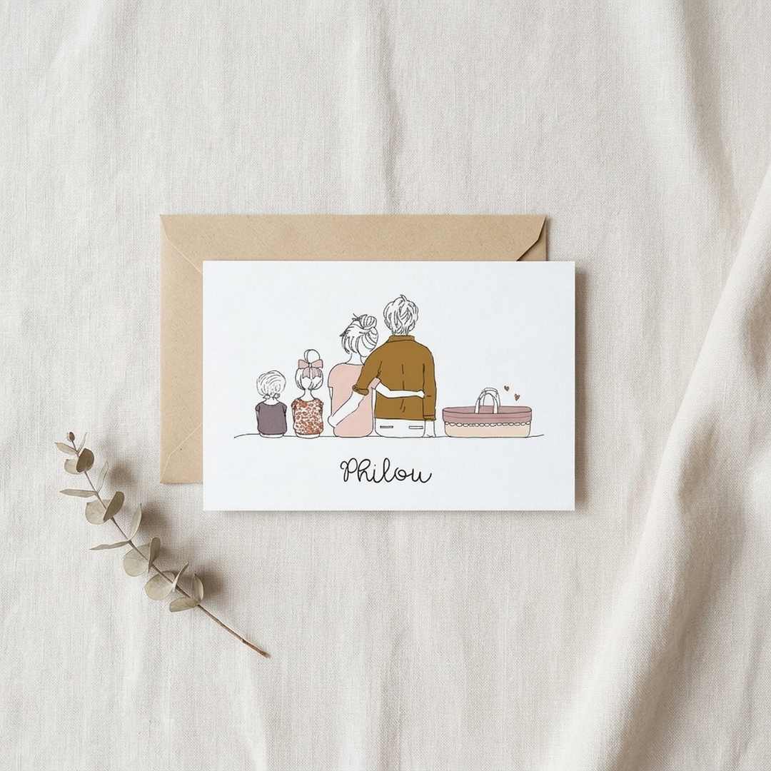 Geboortekaartje familie 3 zusjes