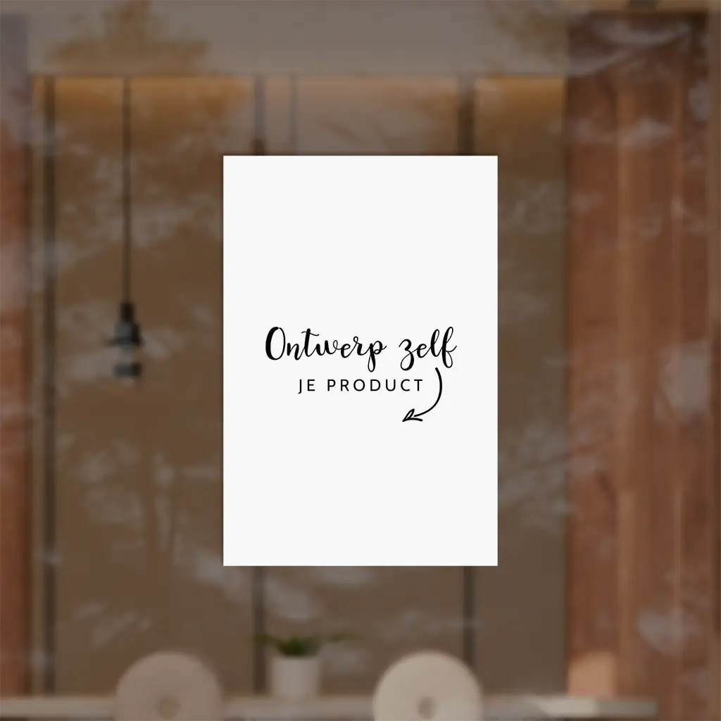 Raamsticker staand zelf maken