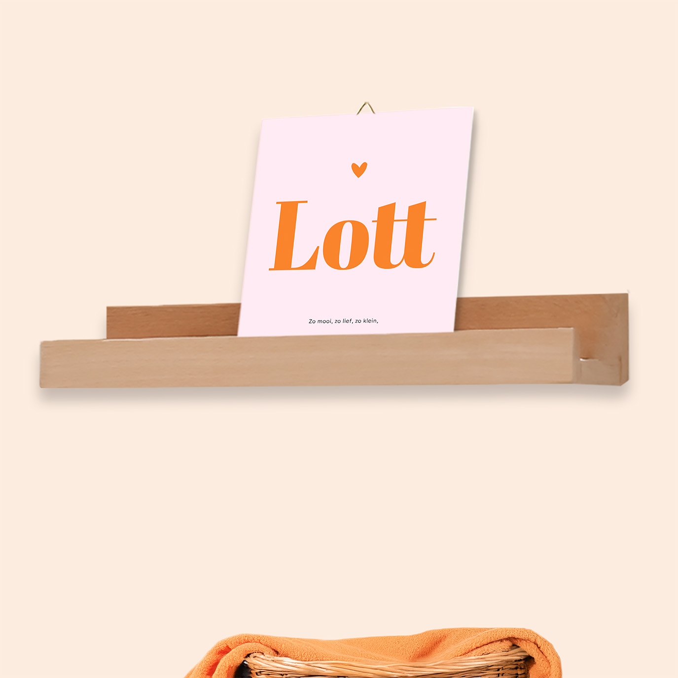 Kleurrijk geboortetegeltje voor een meisje