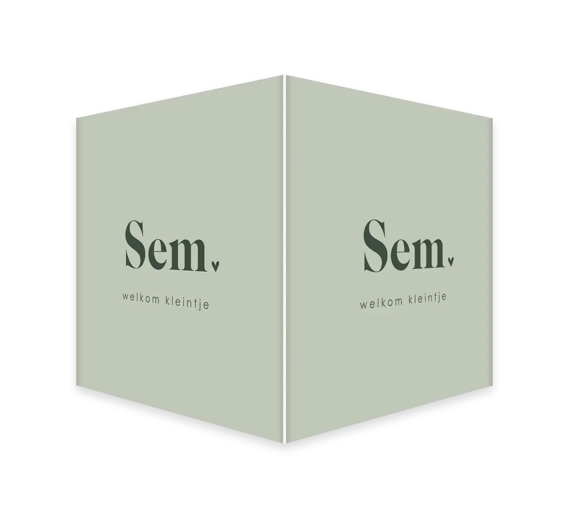 Raambord vierkant groen met naam