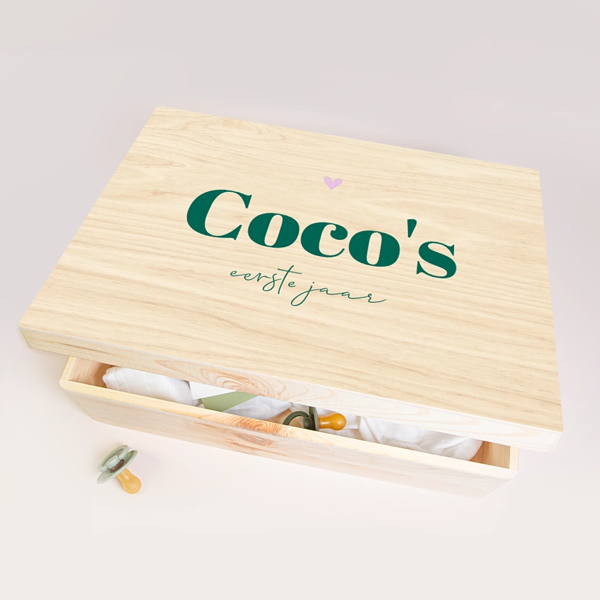 Memory box baby in colorblock-stijl