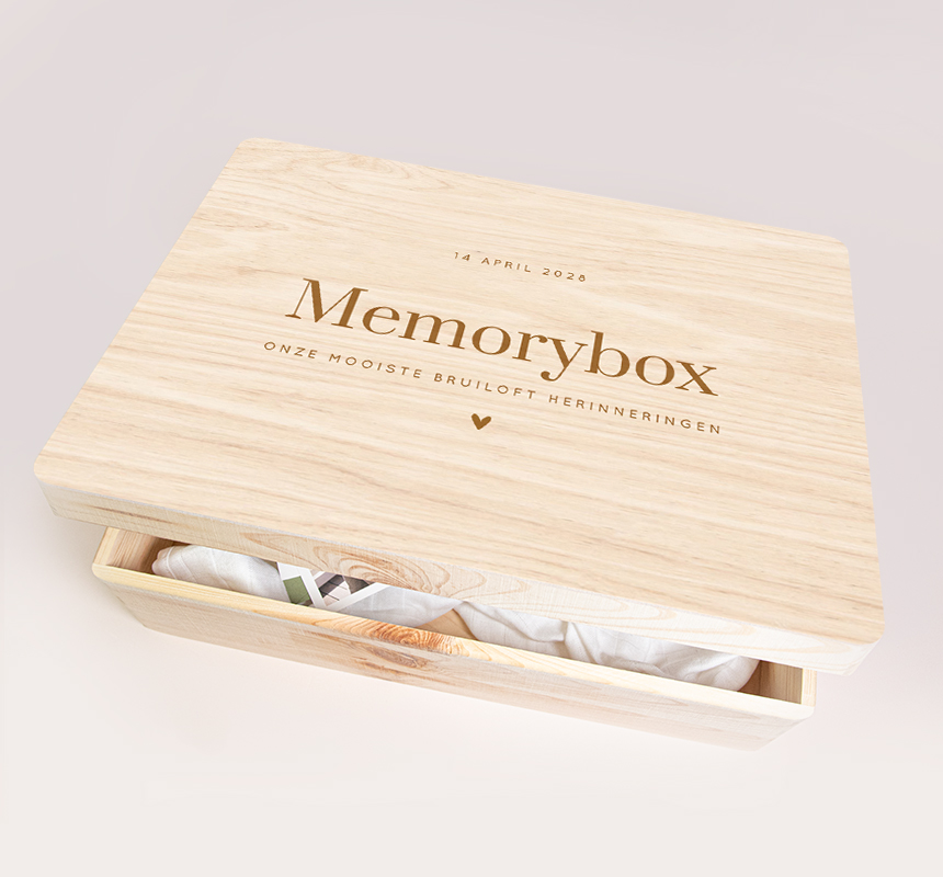 Herinneringsdoos huwelijk neutraal
