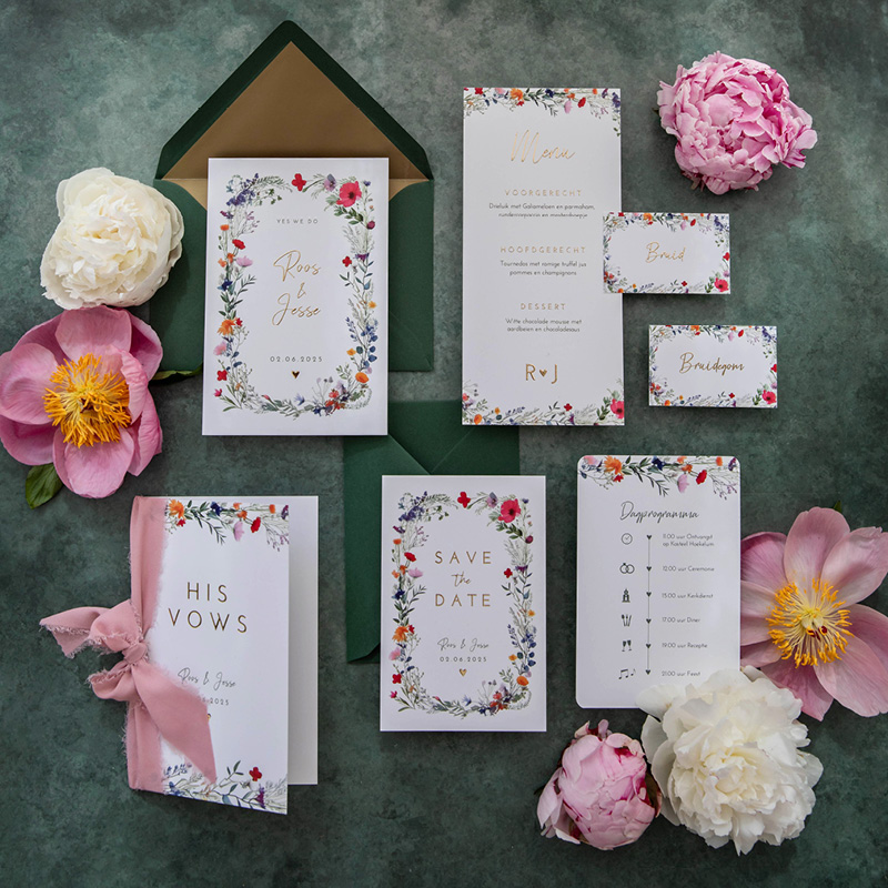Trouwhuisstijl Bloemen Wildflower Love