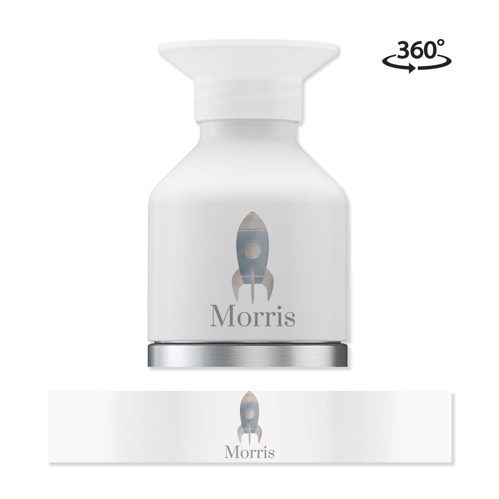 Dopper steel MINI met naam en raket