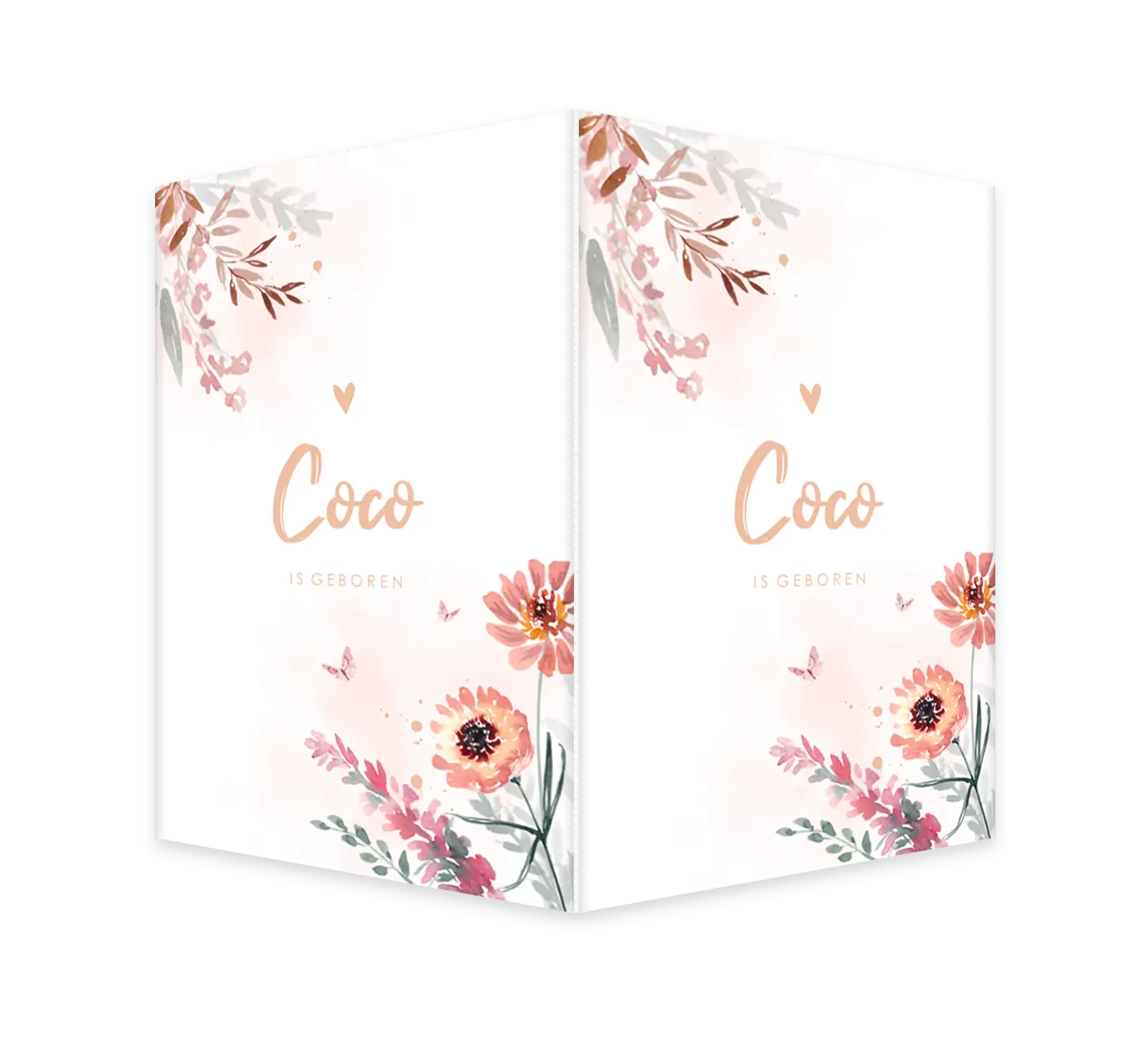 Vrolijk raambord met vlinders en bloemen