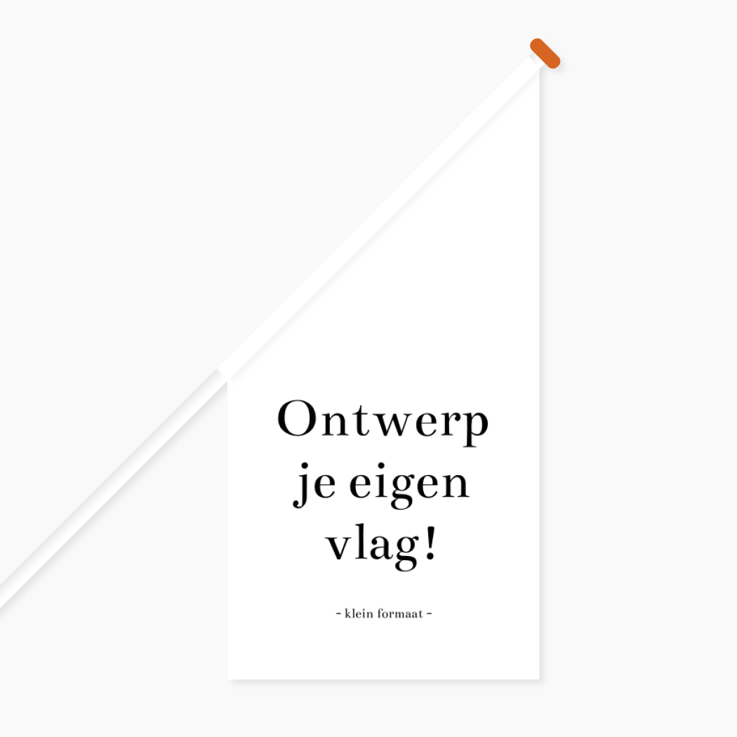 Vlag Klein Eigen Ontwerp Blanco