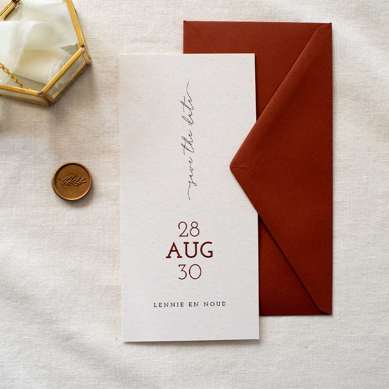 Save the Date neutraal gevlekte achtergrond