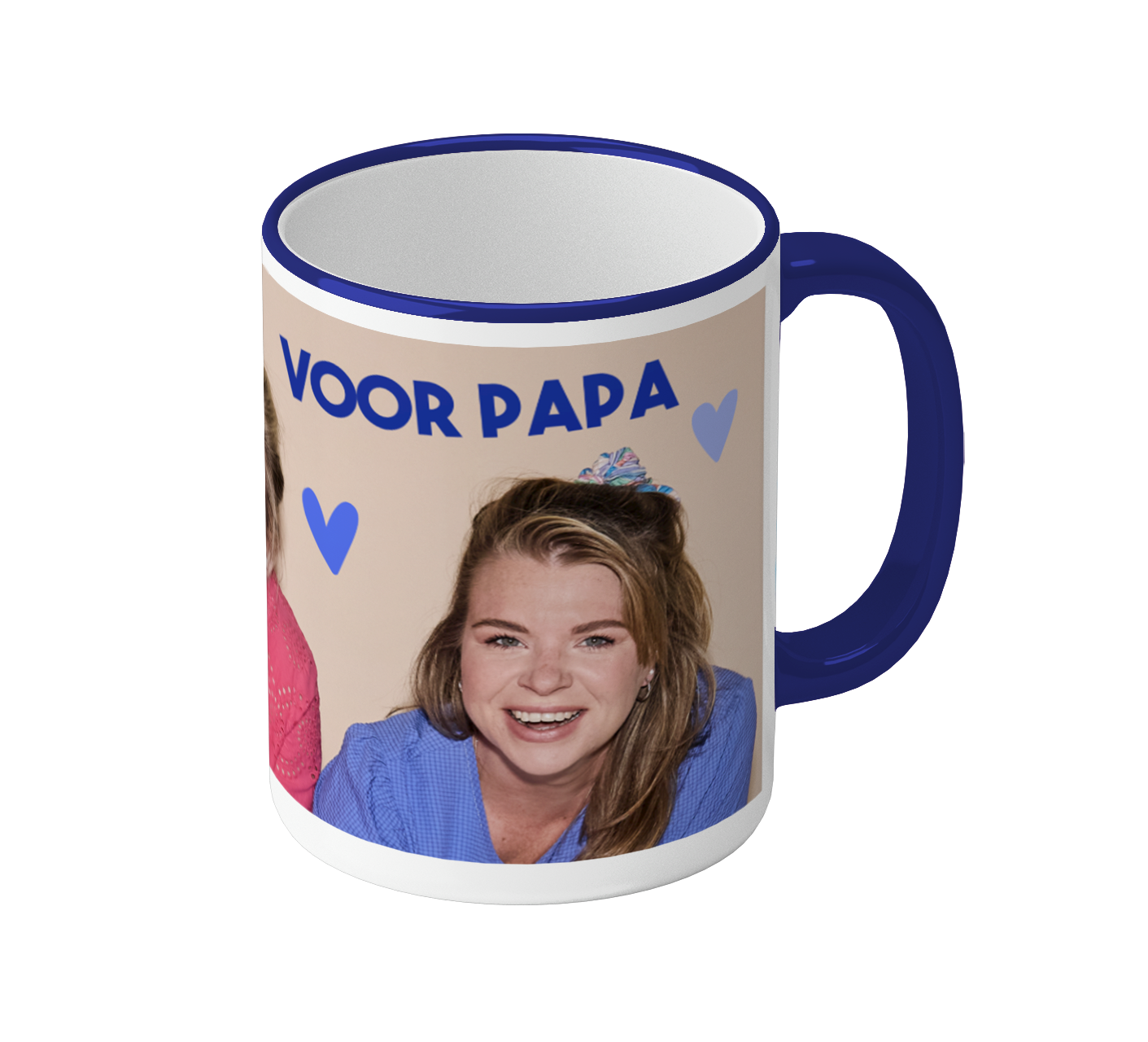 Mok rondom gedrukt met foto Vaderdag