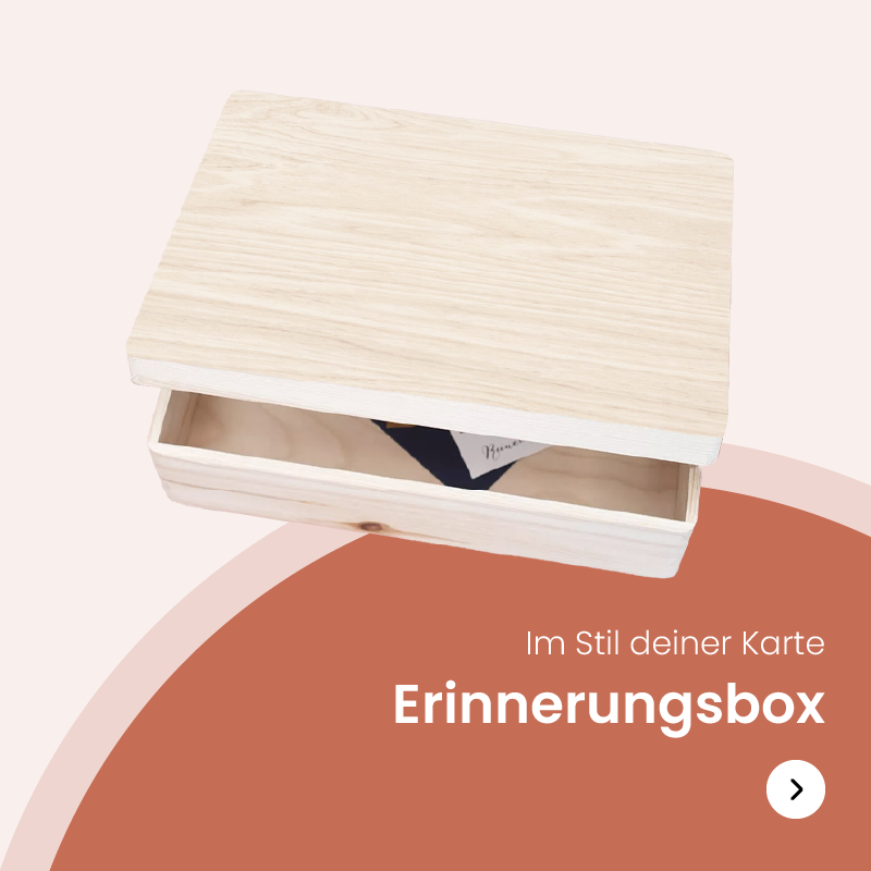 Hölzerne Erinnerungskiste Hochzeit auf Anfrage