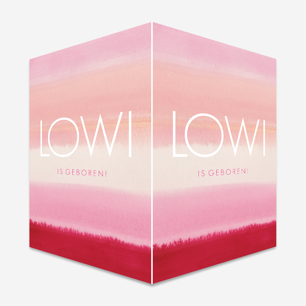 Raambord Waterverf Roze Modern