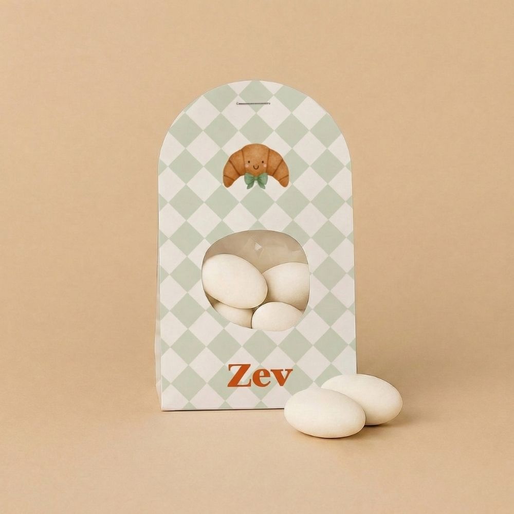 Doopsuiker wikkel jongen croissant gezichtje