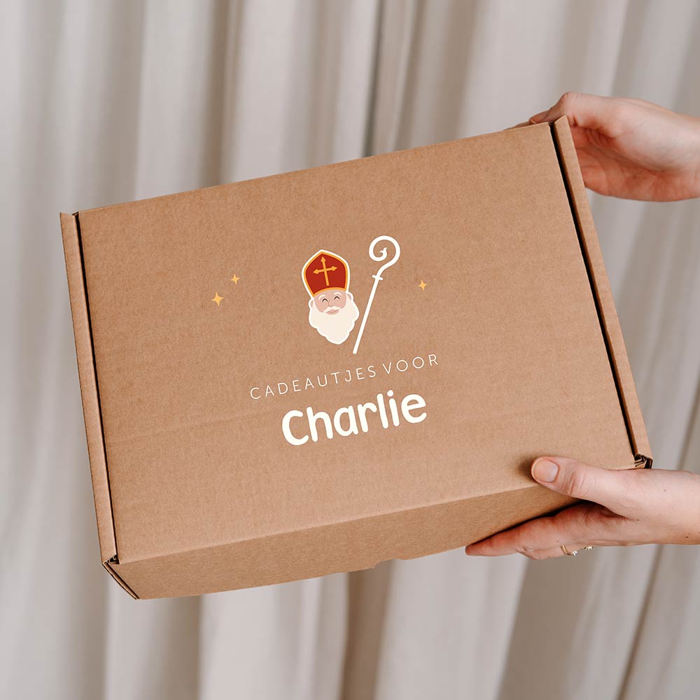 Sinterklaas cadeaudoos met illustraties