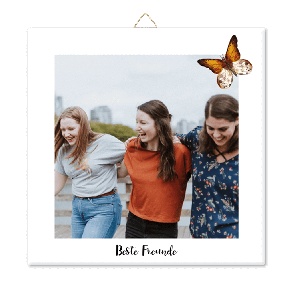 Foto-Keramikfliese "Freunde"