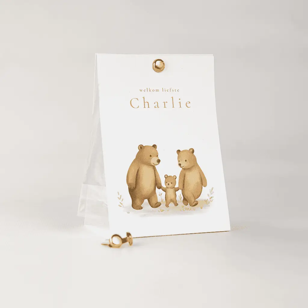 Doopsuiker snoepzakje met berengezin