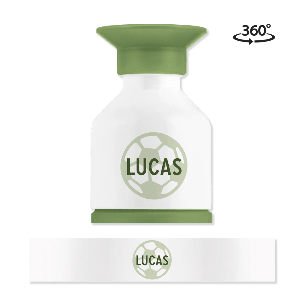 Dopper steel MINI met voetbal en naam