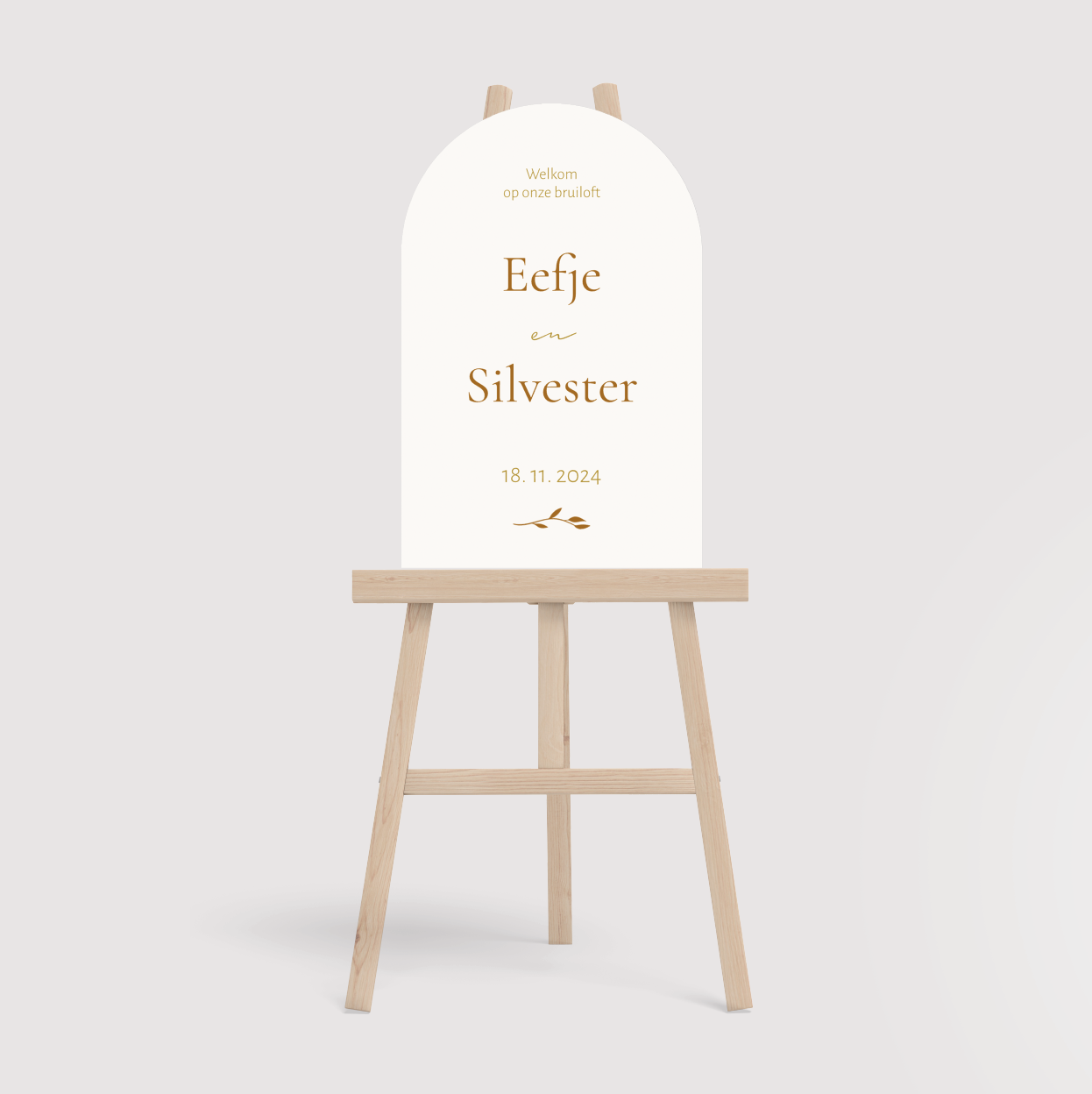 Welkomstbord boogvorm boho chic