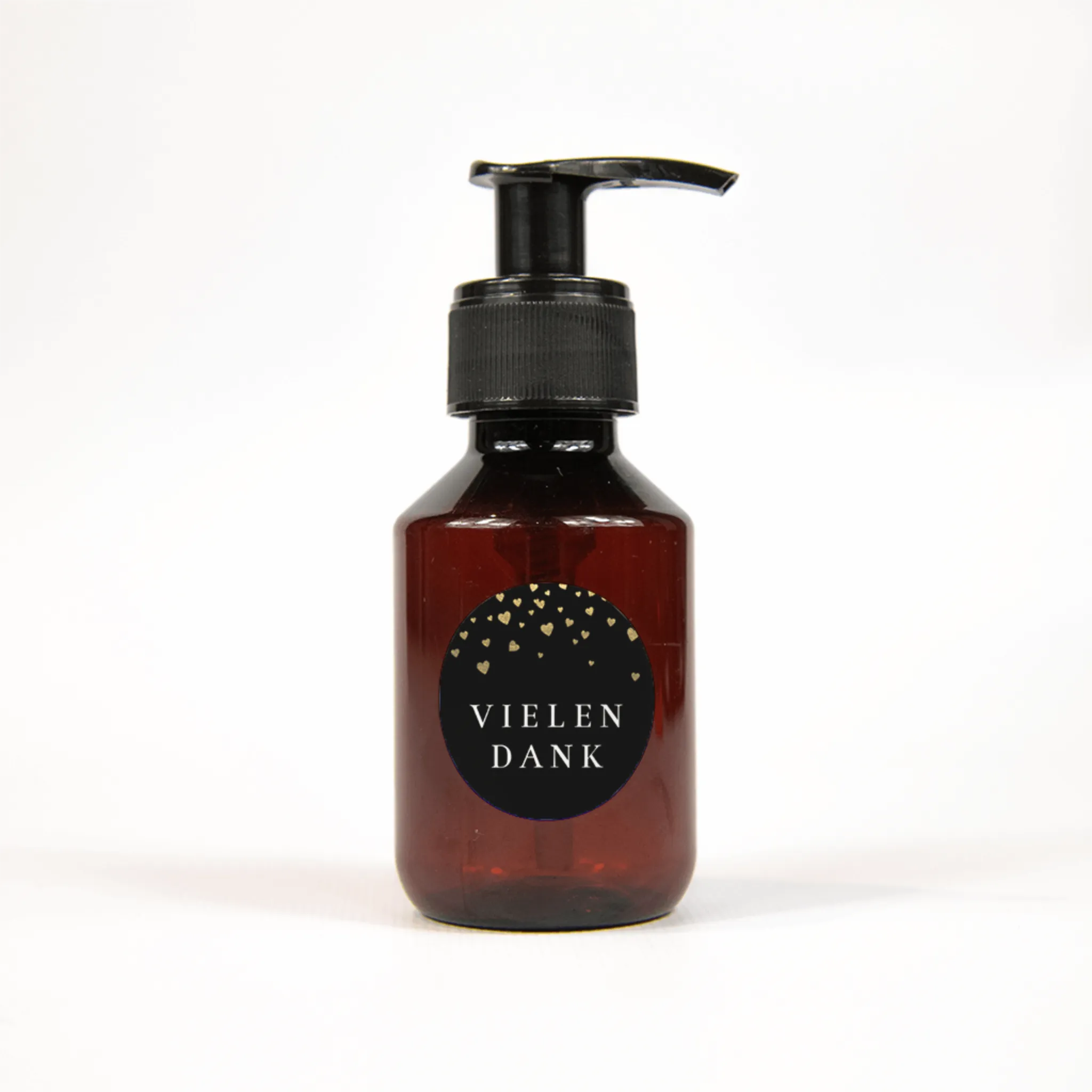 Schwarze Gastgeschenkaufkleber