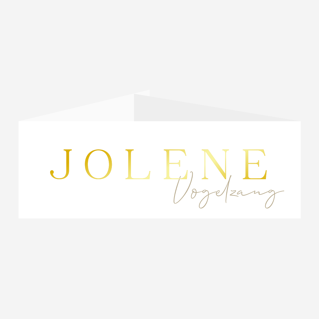 Banderol Naam Luxe Geboortekaartje