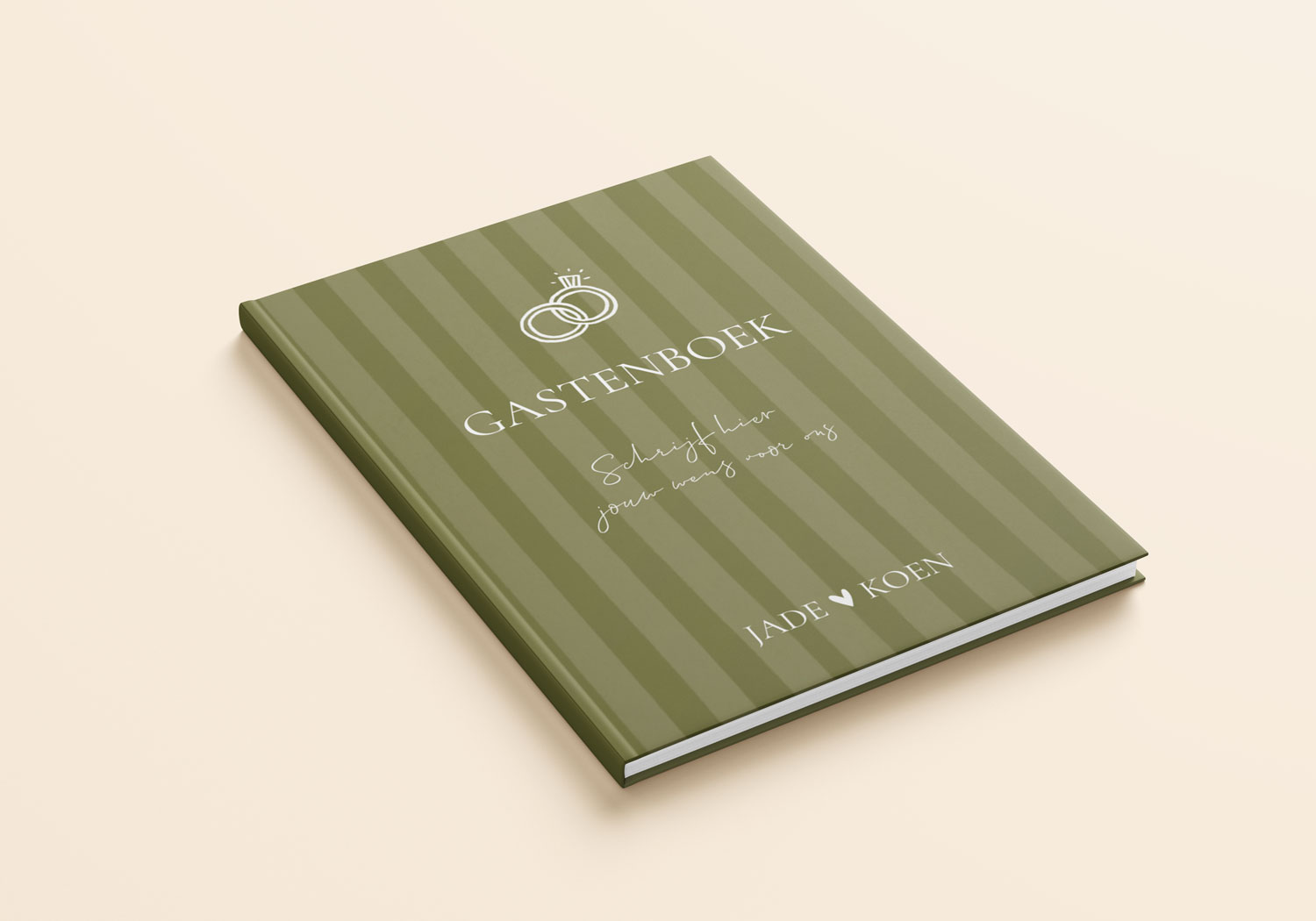 Gastenboek bruiloft staand A4