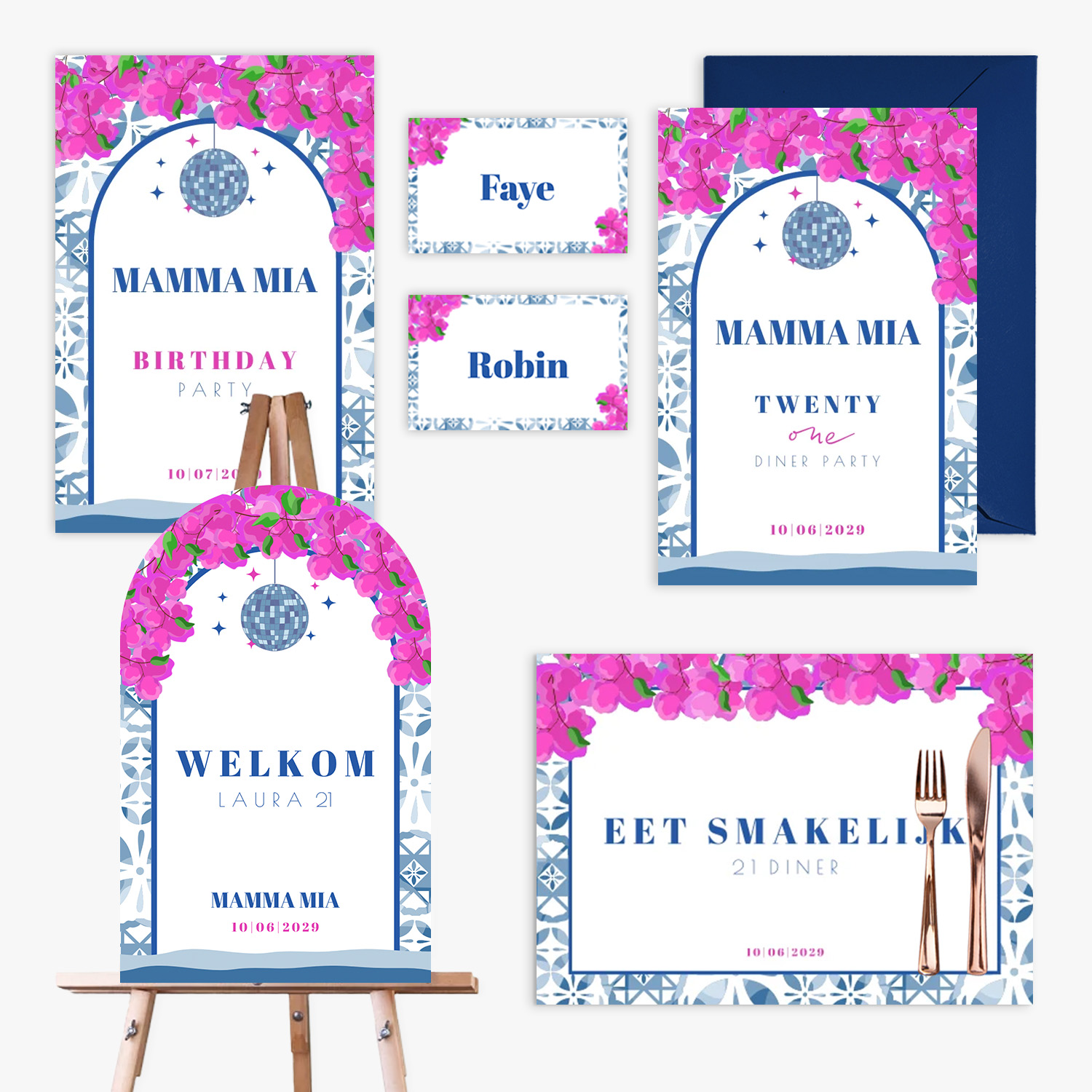 doorlink 21 diner set mamma mia vibes