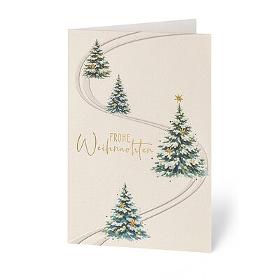 Verschneite Weihnachtsbäume 67607