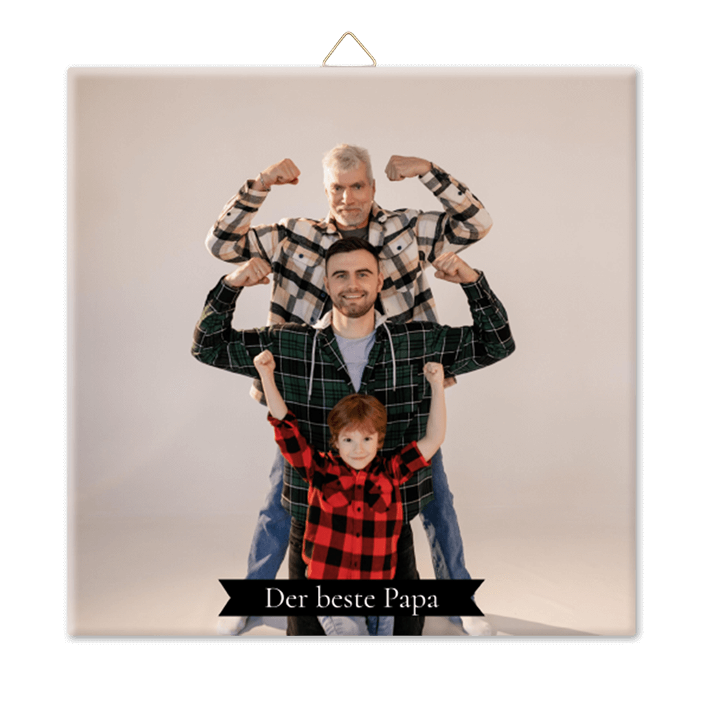 Keramikfliese "Der beste Papa"