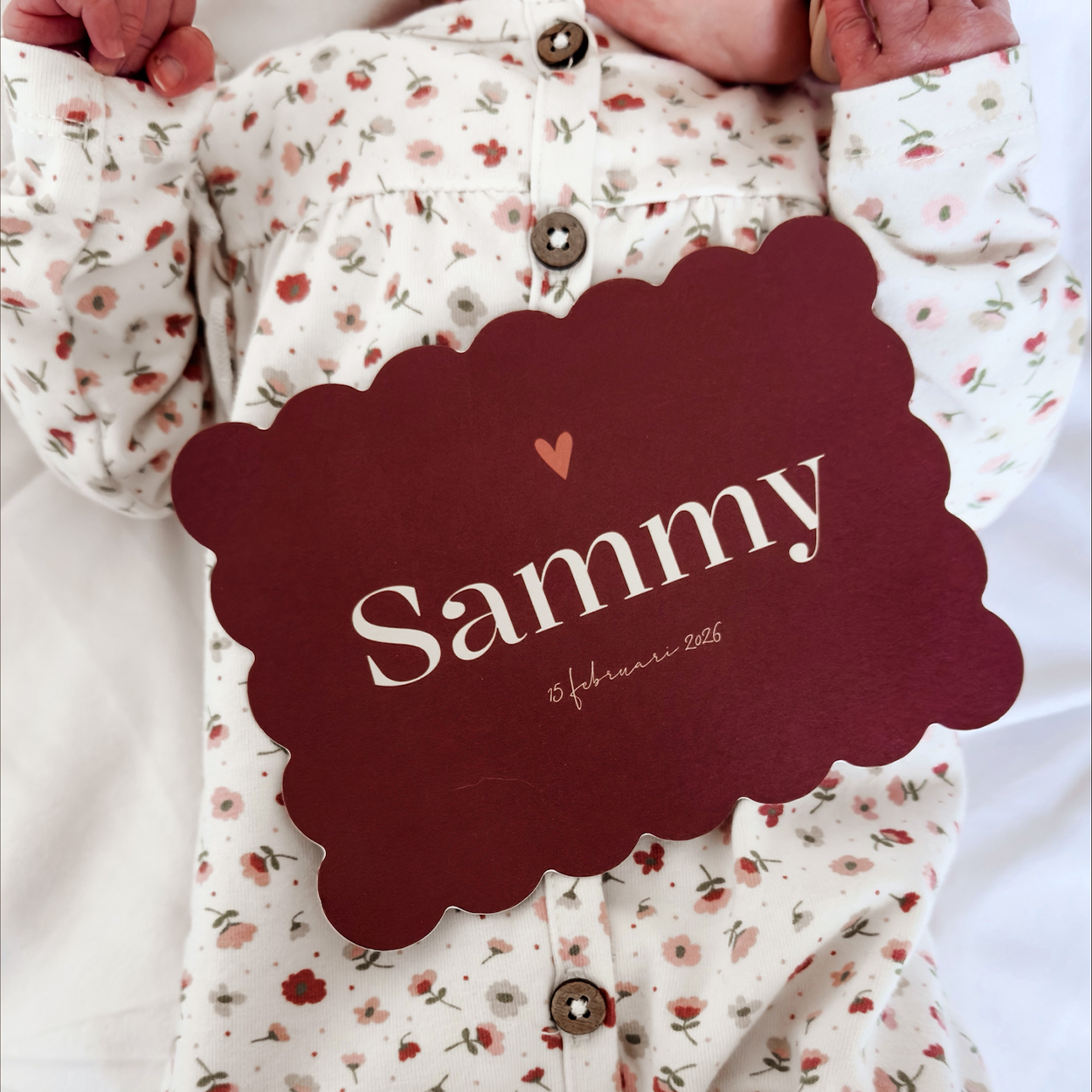 Geboortekaartje Meisje Cookie Hartje