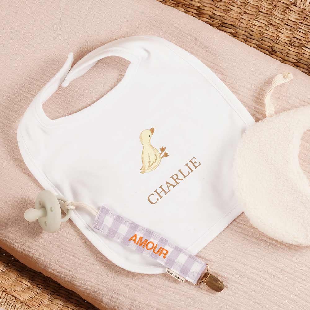 Slabbetje met klein gansje