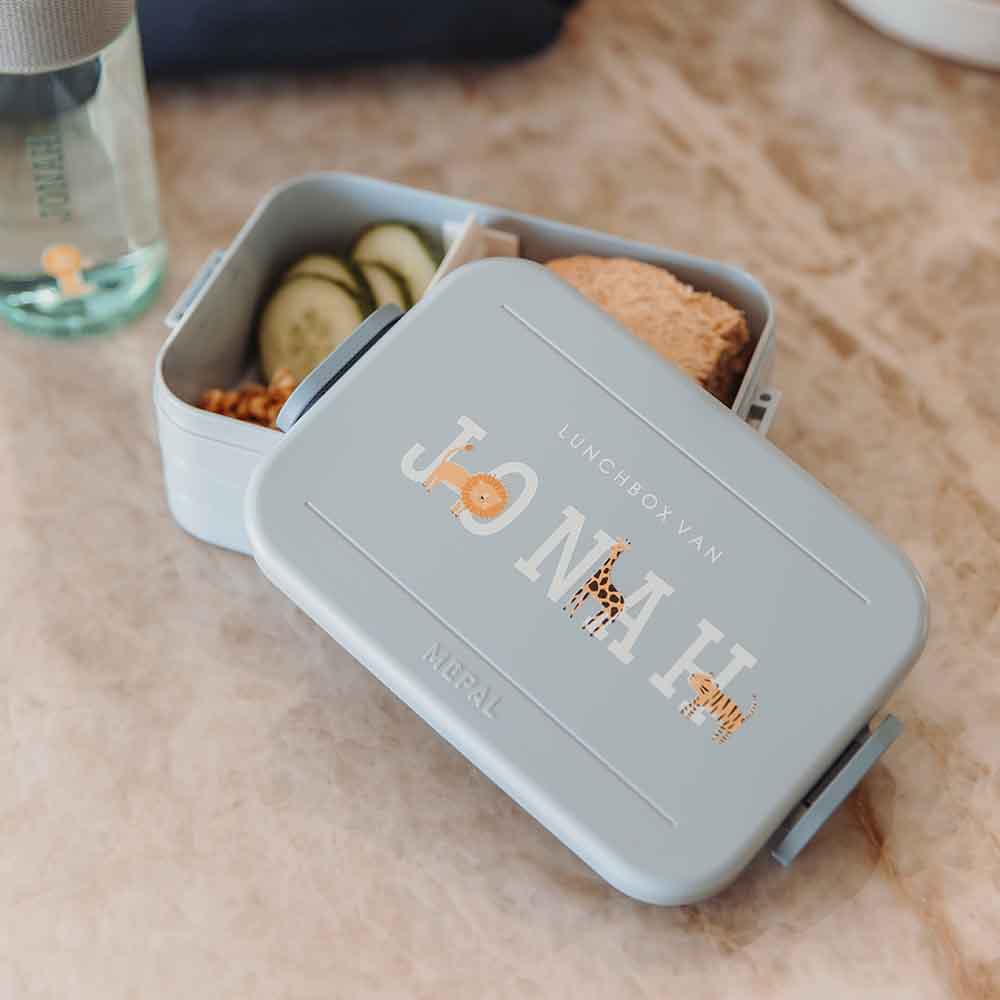 Mepal lunchbox To Go met naam en jungledieren