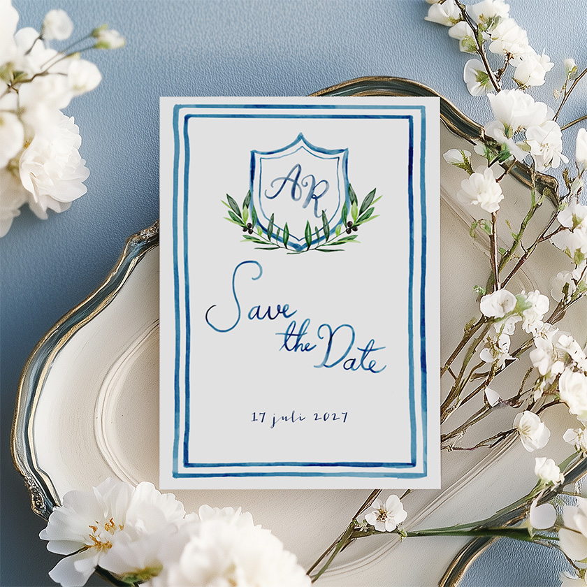 Save the date 'Royal bliss'