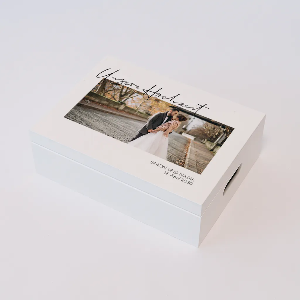 Erinnerungskiste Hochzeit mit Foto